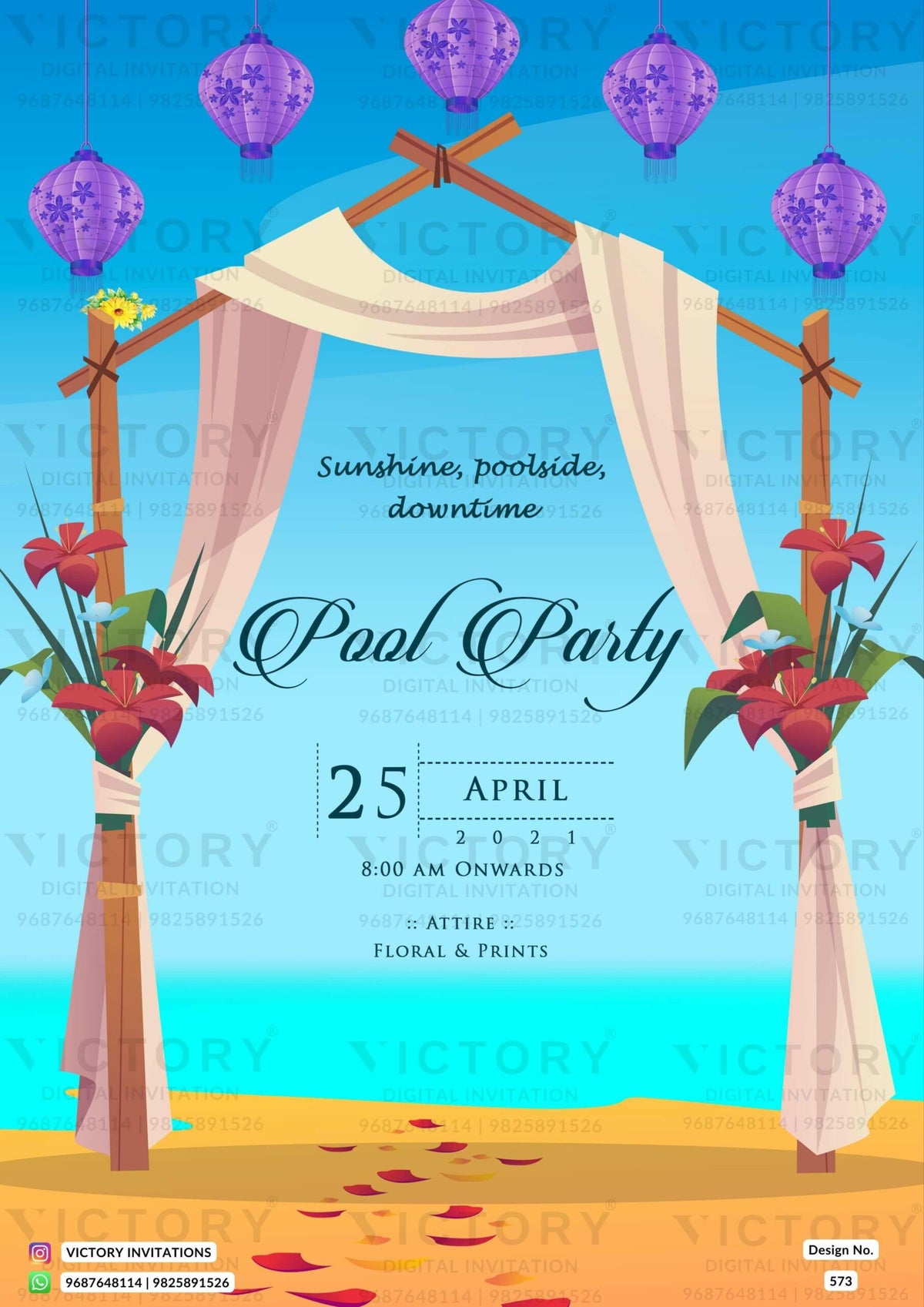 Pastel and Vibrant Shaded Lavish Indian Wedding Invitations with Festive Indian Scenery Backdrops