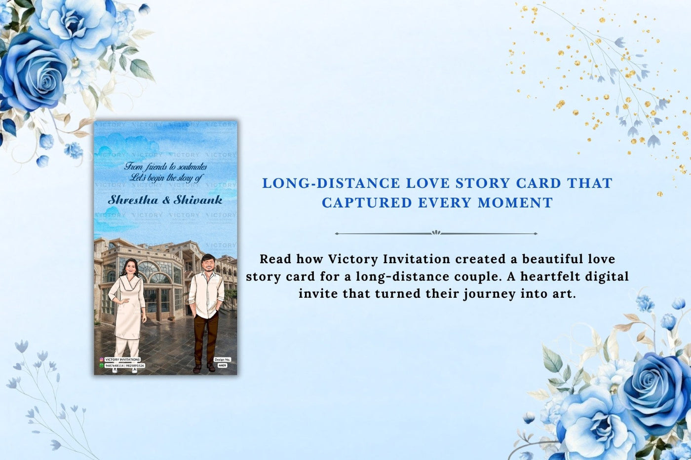 Long-Distance Love Story Card That Captured Every Moment