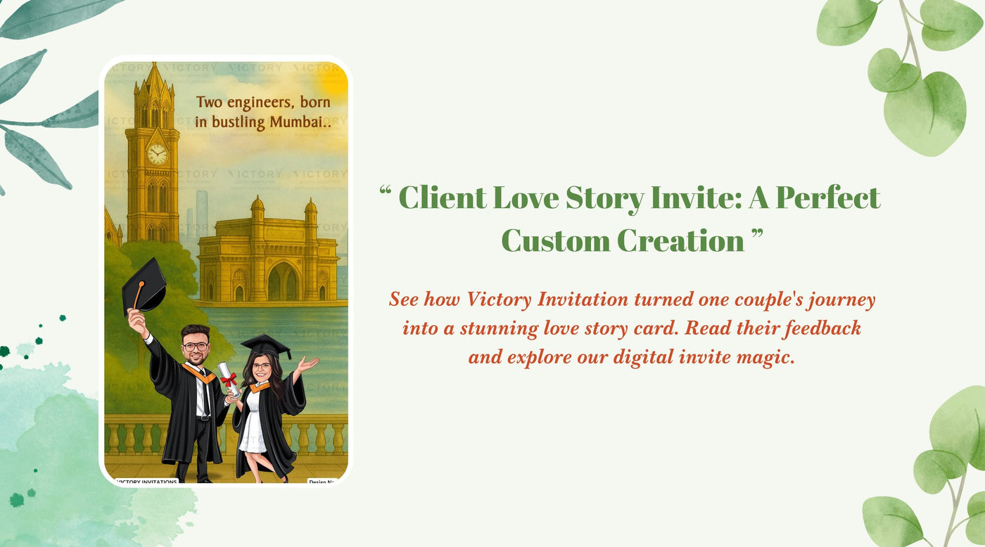 A Perfectly Client Love Story Invite – Designed Just for Their Journey