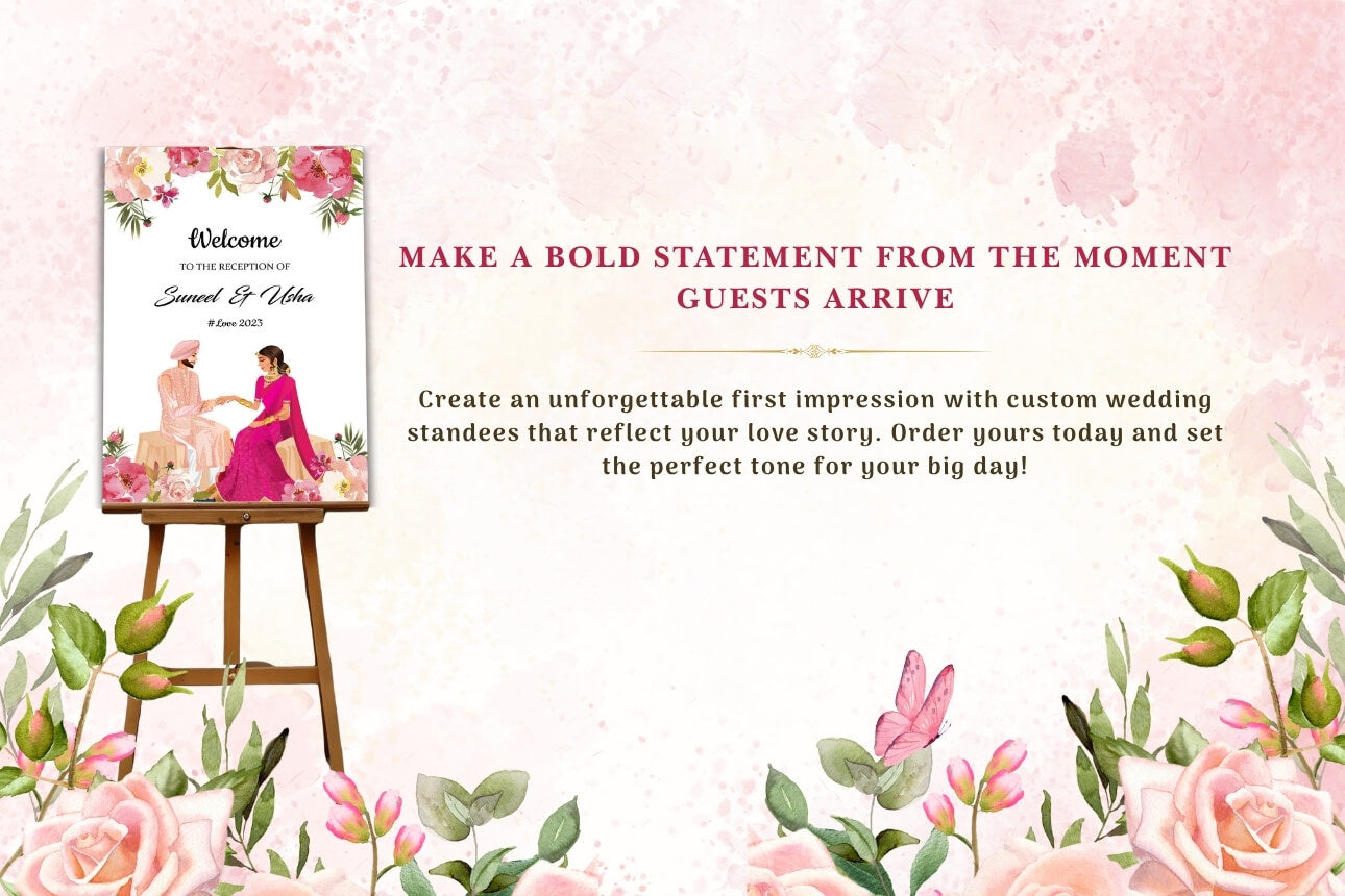 “Let Your Love Story Shine – One Wedding Standee at a Time”
