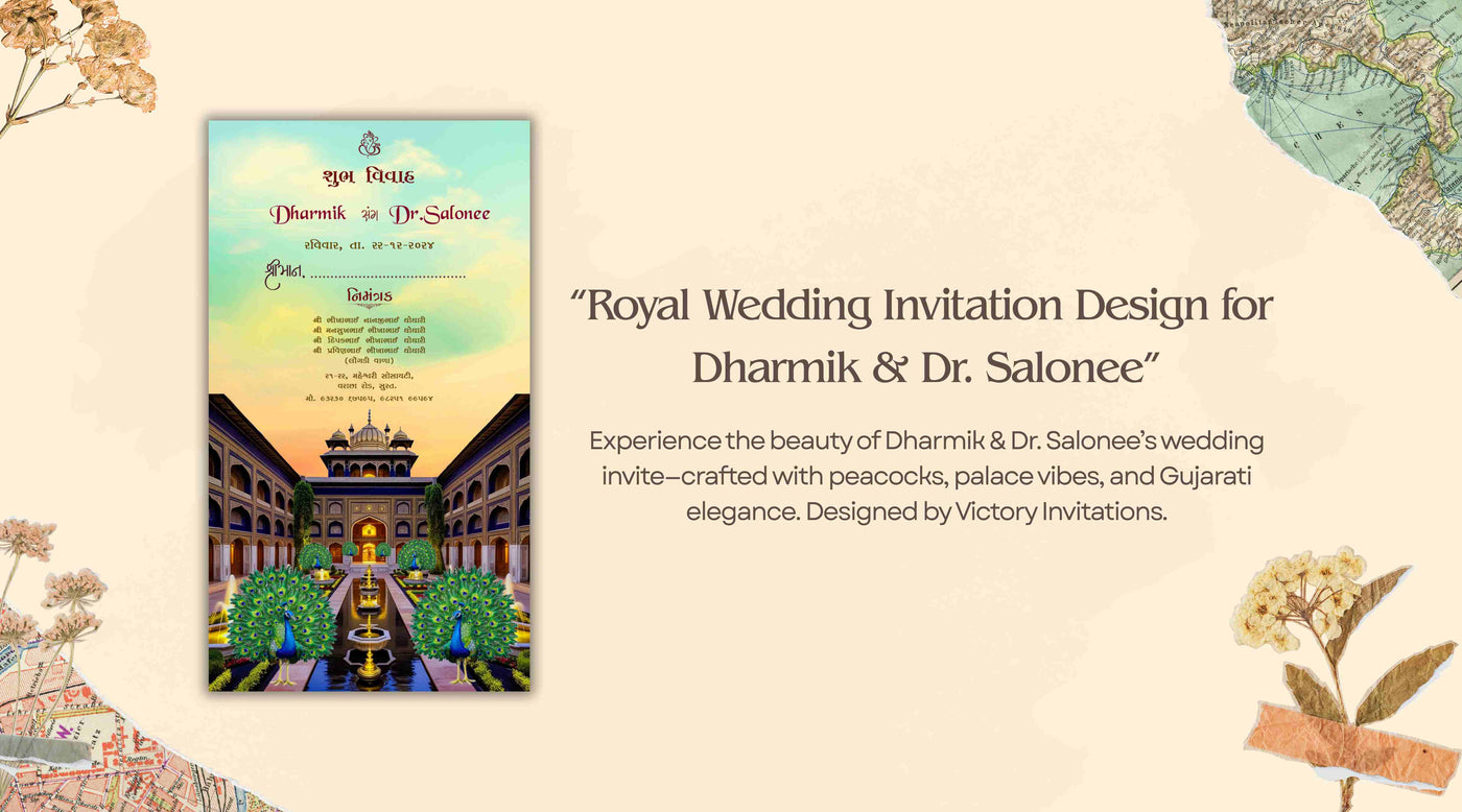 💌 A Royal Wedding Deserves a Royal Invitation — Here's How We Designed It for Dharmik & Dr. Salonee