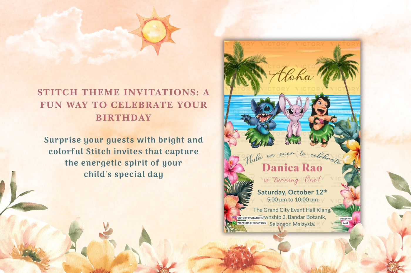 Stitch Theme Invitations: A Fun Way to Celebrate Your Birthday