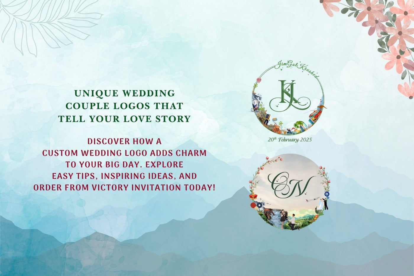 Unique Wedding Couple Logos That Tell Your Love Story
