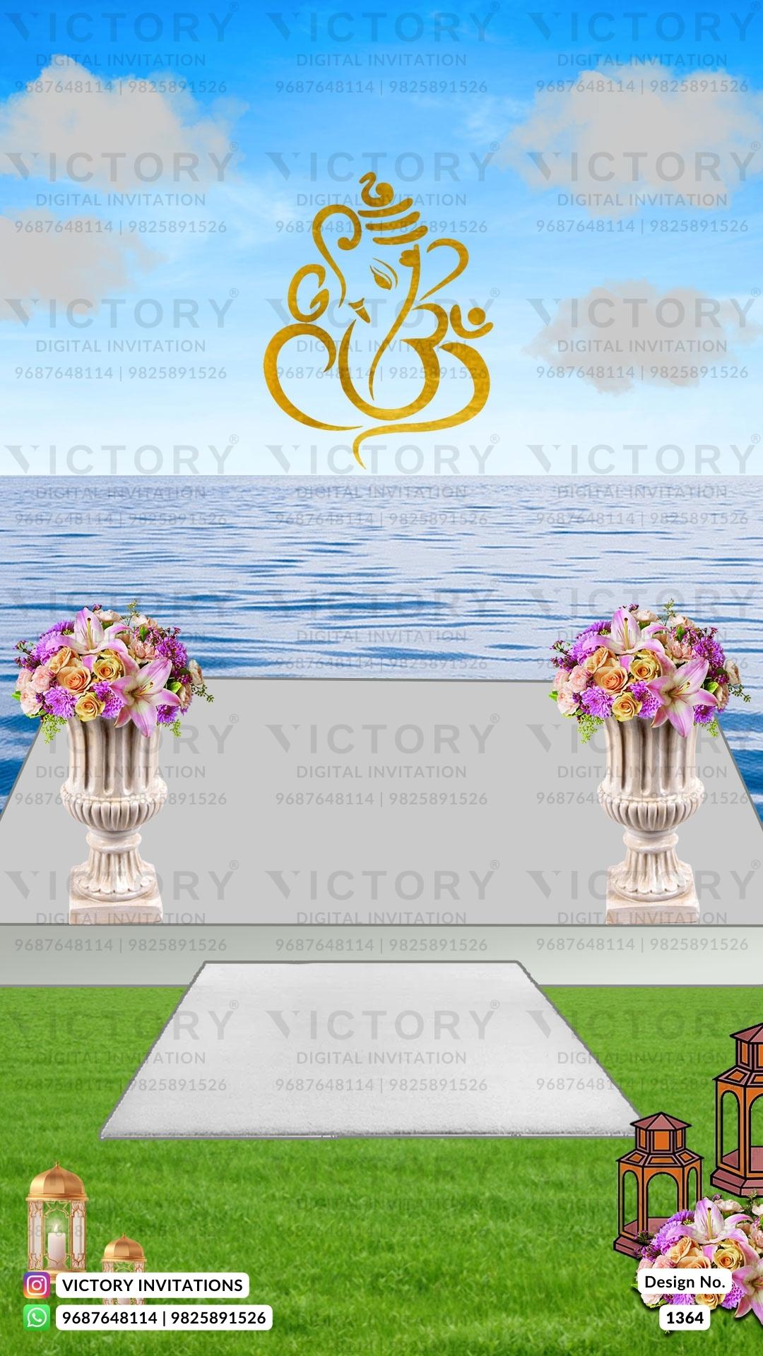 Glorious Pastel and Vibrant Shaded Vintage and Whimsical Theme Traditional Indian Wedding E-cards with Festive Indian Couple Doodle Illustration, Design no. 1364
