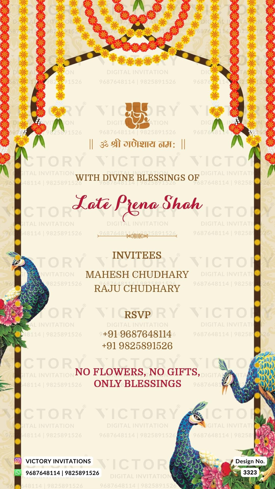 Housewarming Ceremony Digital Invitation Card PDF Design no.3323
