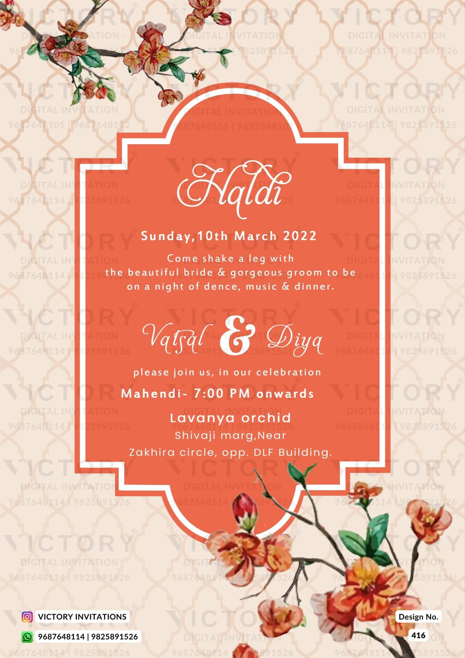 An Elegant Wedding Invitation in Shades of Vanilla Ice and Tealish Green, with Exquisite Peacock, Floral, and Arch Design