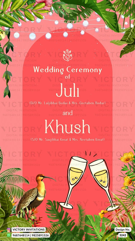 Gujarat Wedding Invitation Card Design no.3242