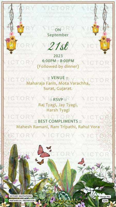 Gujarat Wedding Invitation Card PDF Design no.3298