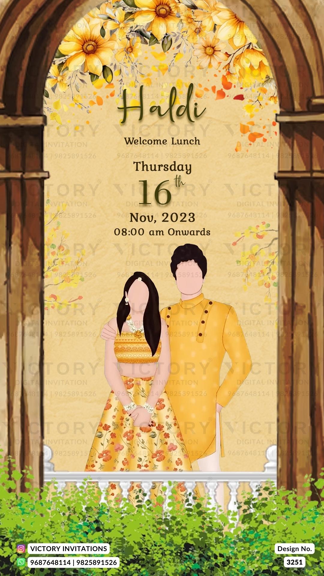 Gujarat Wedding Invitation Card PDF Design no.3251