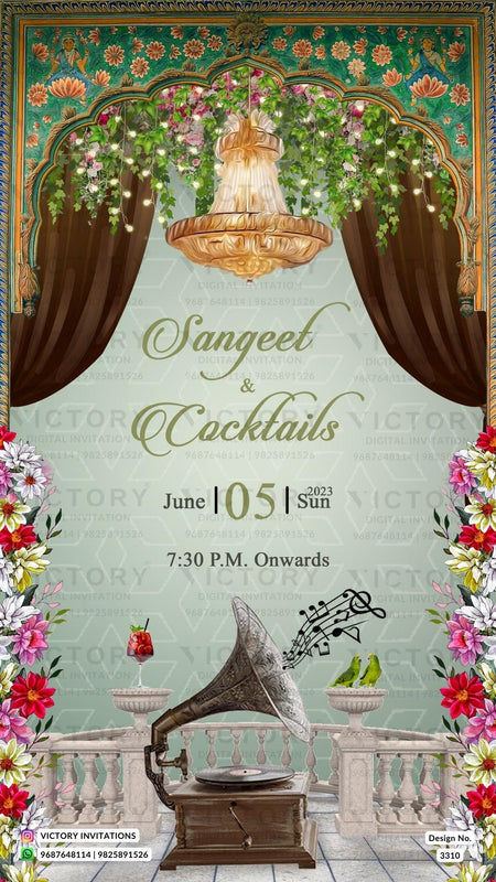 New Delhi Wedding Invitation Card PDF Design no.3310