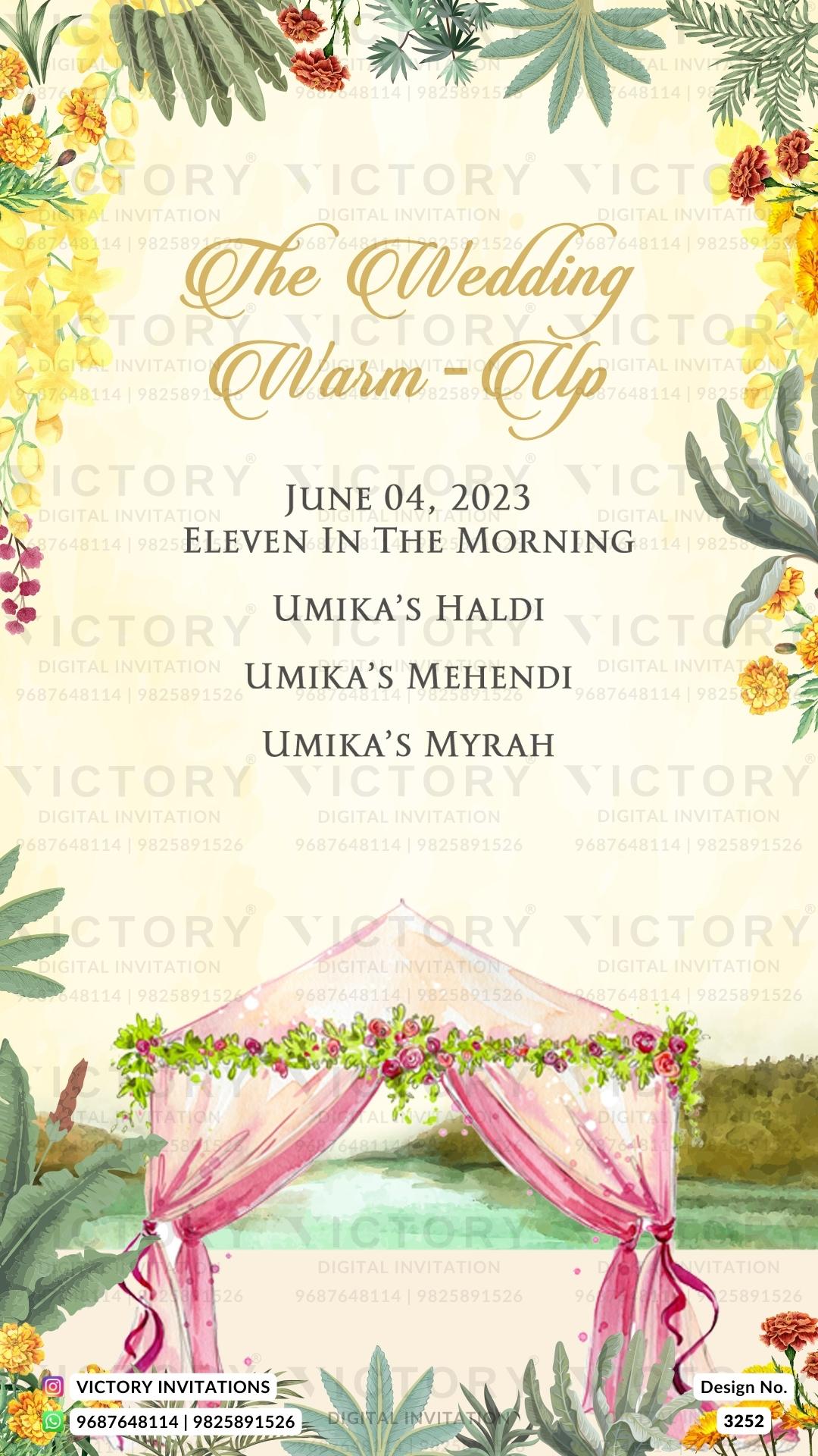 Gujarat Wedding Invitation Card PDF Design no.3252
