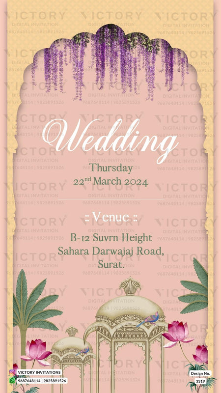 Gujarat Wedding Invitation Card PDF Design no.3319