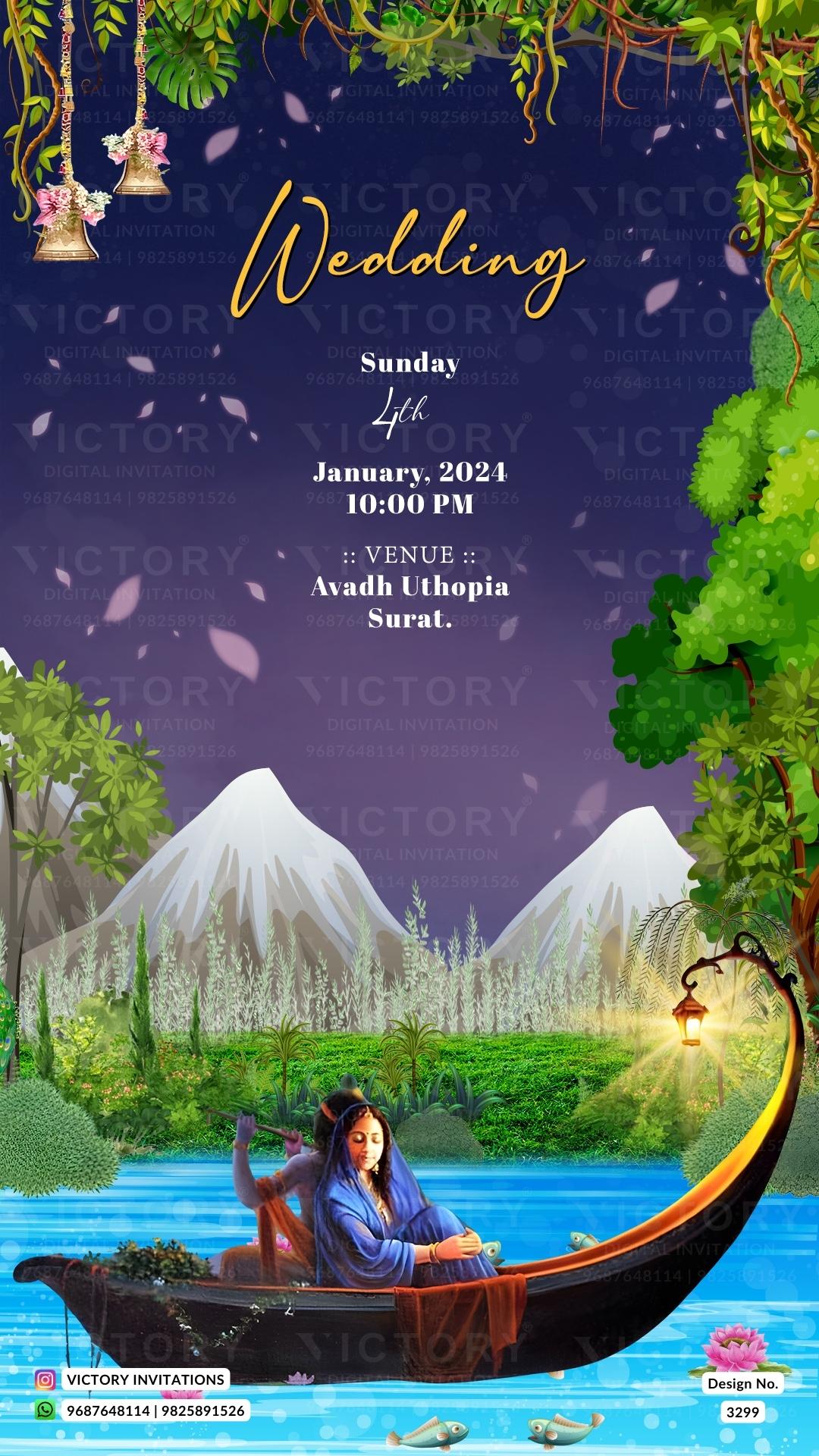 Gujarat Wedding Invitation Card PDF Design no.3299