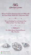Opening invitation card in english language with diamond as minimalistic theme design 4558