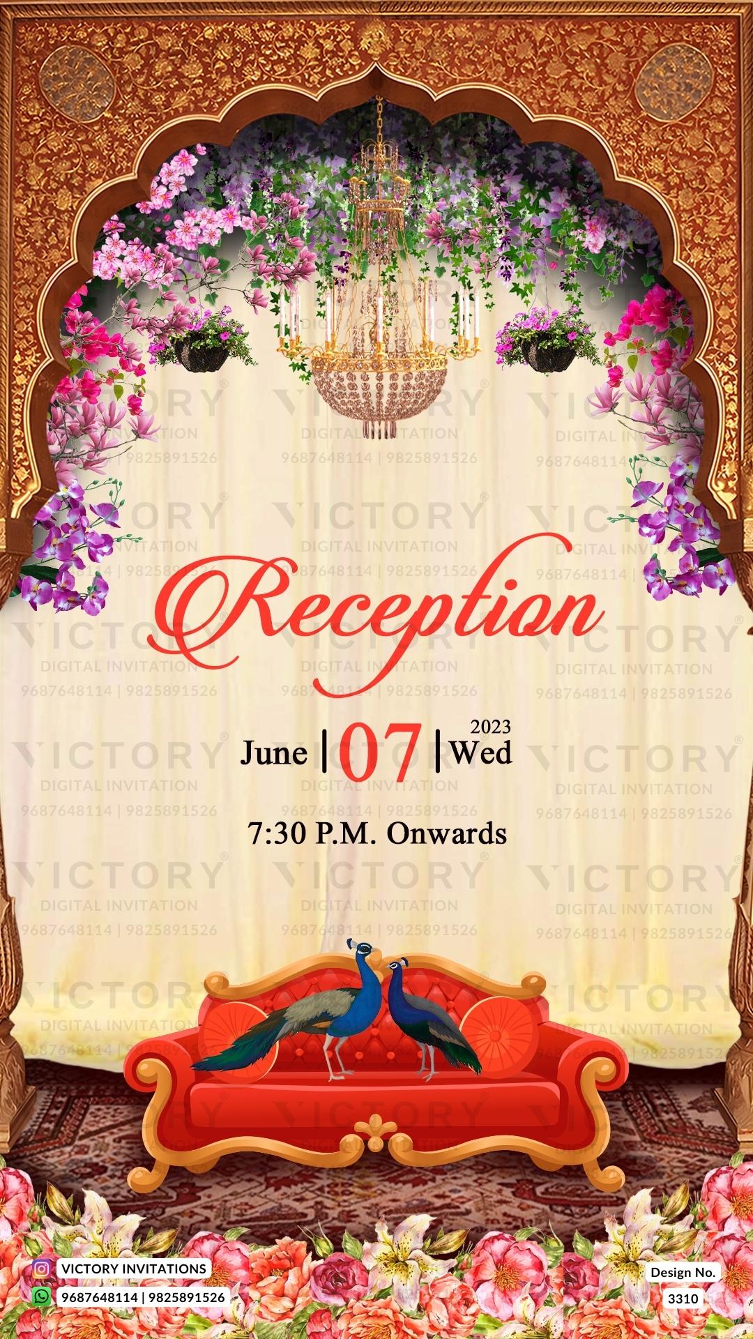 New Delhi Wedding Invitation Card PDF Design no.3310