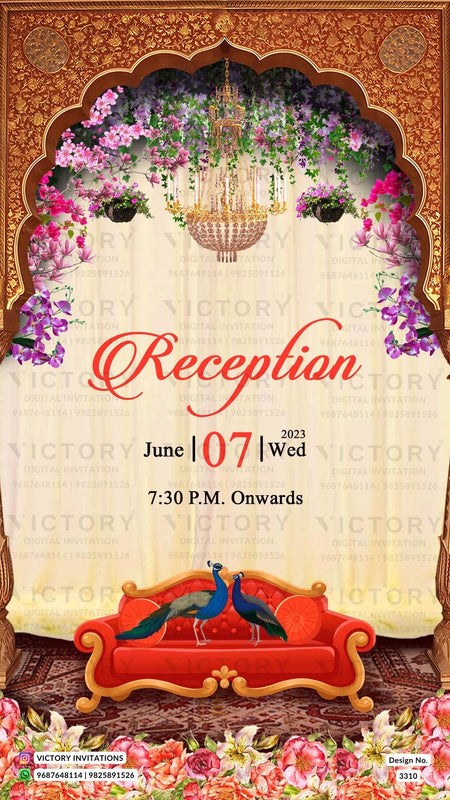 New Delhi Wedding Invitation Card PDF Design no.3310