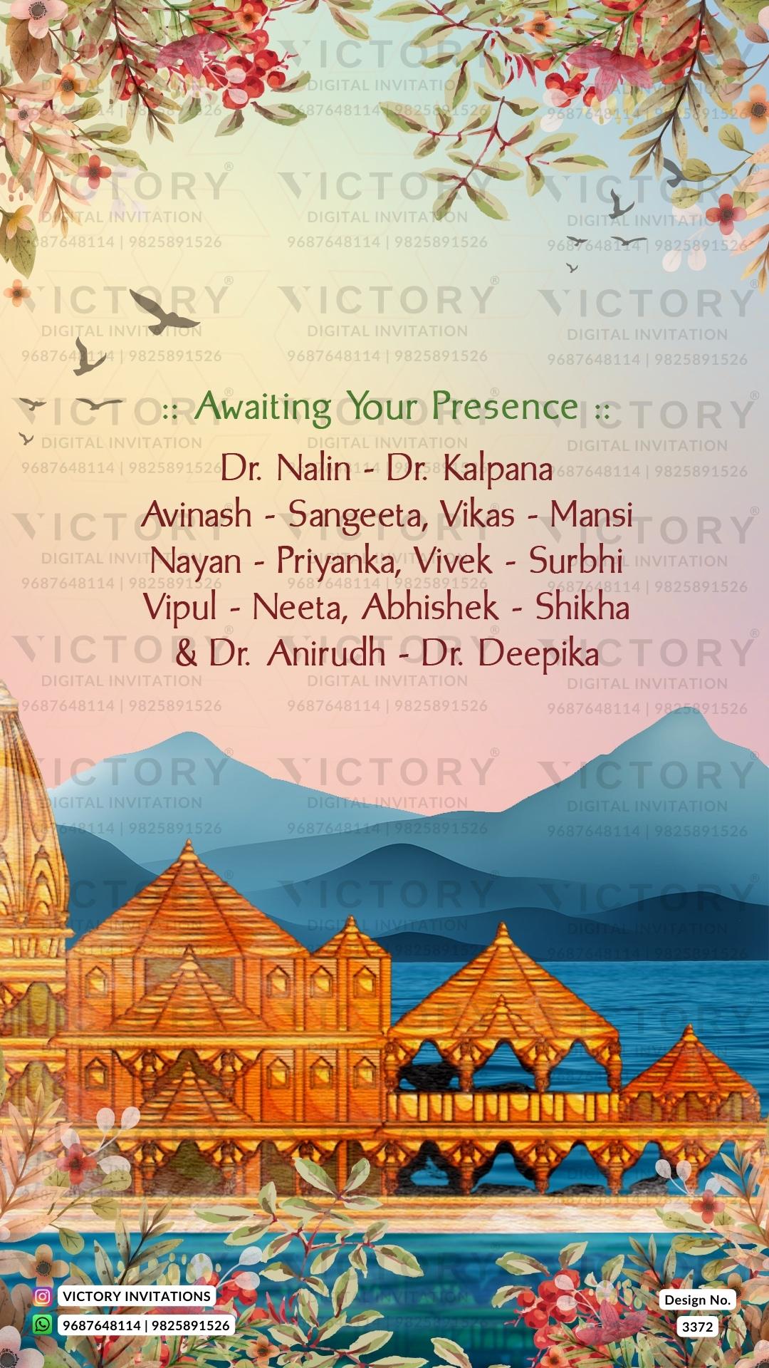 Rajasthan Wedding Invitation Card PDF Design no.3372