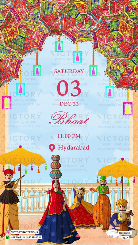 West Bengal Wedding Invitation Card PDF Design no.3317