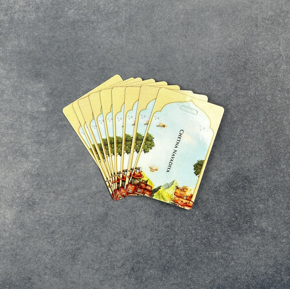 Luggage Tags | Vintage Travel theme, Adventure theme, Sky illustration theme | Destination Wedding Stationery P 72