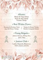 Lavish Pastel and Vibrant Shaded Vintage Floral and Whimsical Theme Indian Wedding E-invites with Stunning Couple Caricature Illustrations