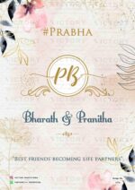 Dark and Pastel Shaded Vintage and Whimsical Theme Indian Electronic Wedding Invites with Traditional Indian Couple Doodle Illustrations, design no. 1976