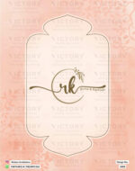 The Enchanting Rose-Infused Wedding Card, Embracing Divine Mantra, Arch Splendor, and Floral Whispers
