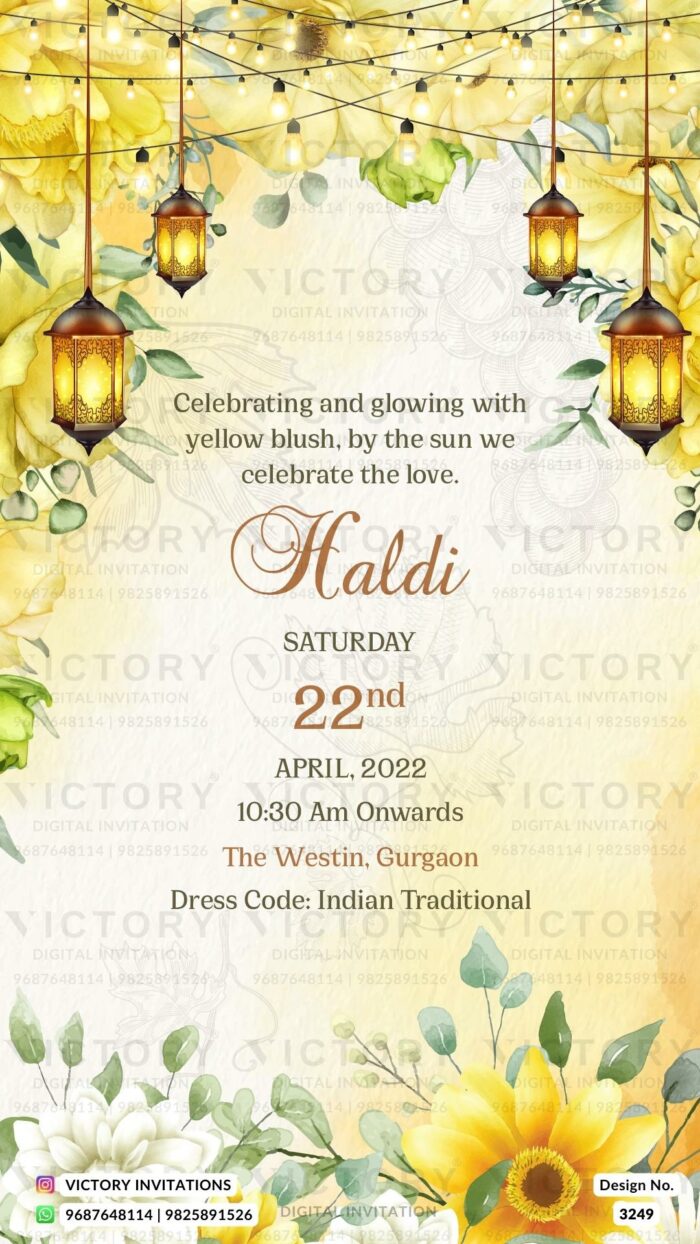 New Delhi Wedding Invitation Card PDF Design no.3249