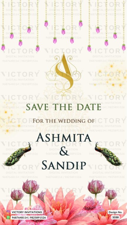 Haryana Wedding Invitation Card PDF, Design No. 3330