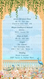 West Bengal Wedding Invitation Card PDF Design no.3317