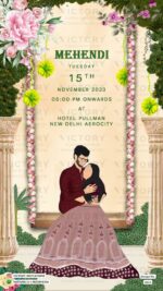New Delhi Wedding Invitation card PDF Design no. 3313