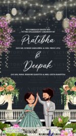 New Delhi Wedding Invitation card PDF Design no. 3320