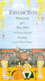 Rajasthan Wedding Invitation Card PDF Design no.3342