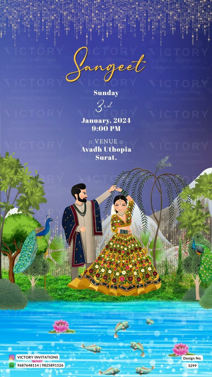 Gujarat Wedding Invitation Card PDF Design no.3299