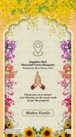 New Delhi Wedding Invitation Card PDF Design no.3310